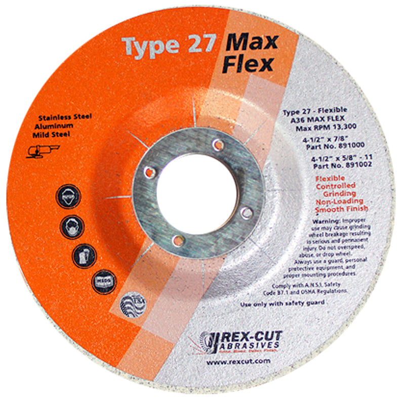 Rex-Cut Max Flex belnding wheel - Hall of Fame Tool
