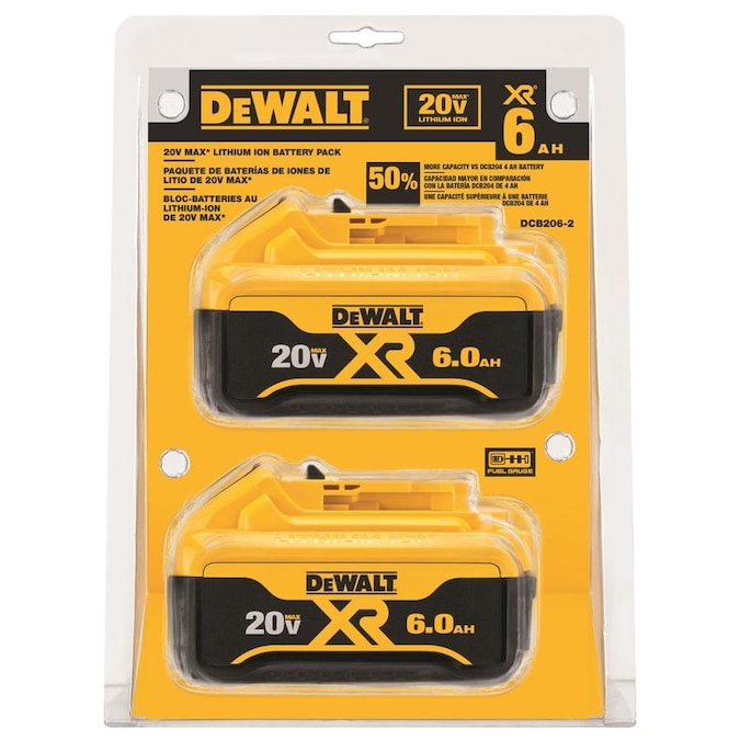 Dewalt DCB206-2 20V 6.0 AH Battery 2-Pack - Hall of Fame Tool