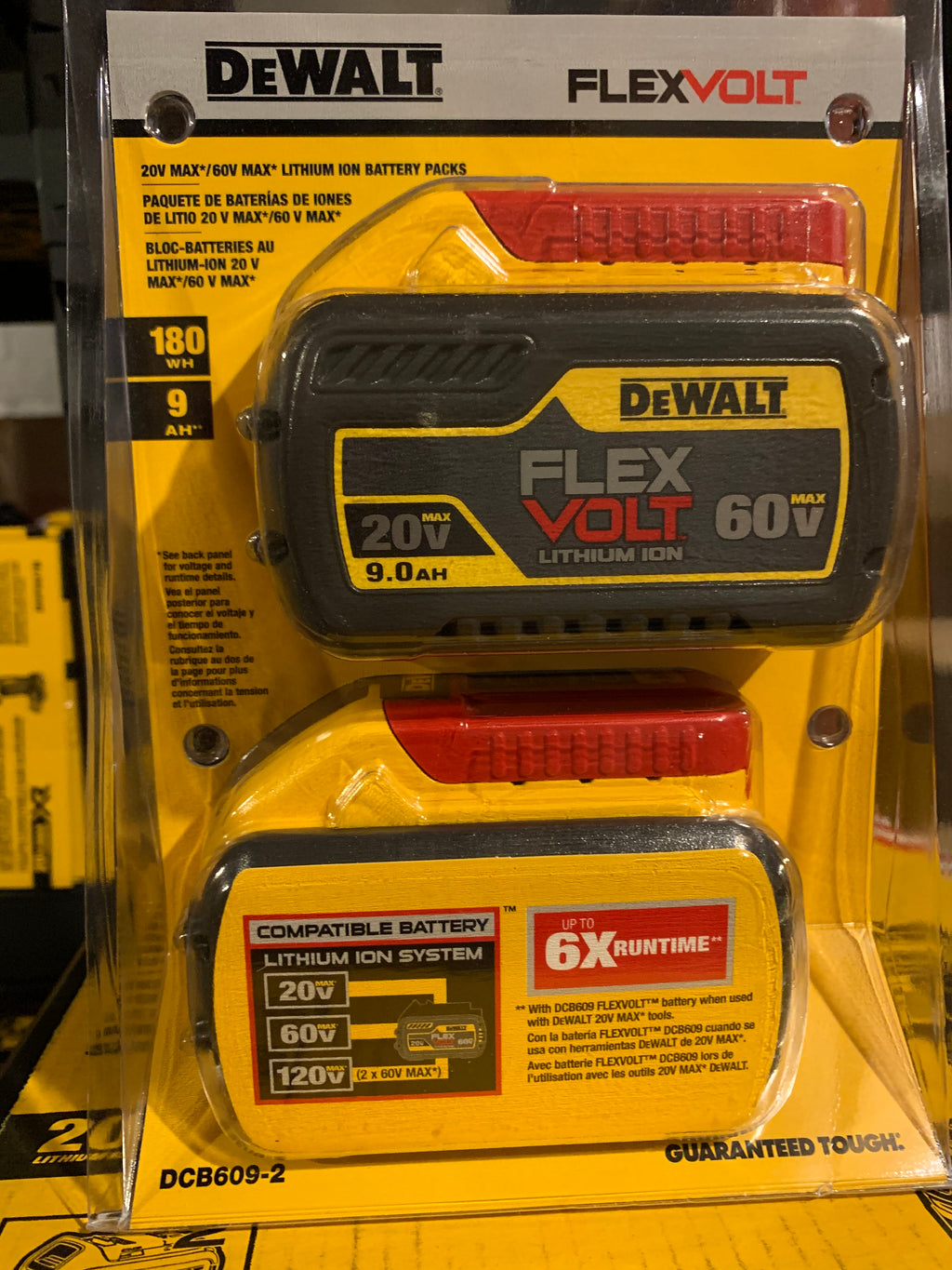 reservoir Brise udskille DEWALT DCB609-2 60V 9.0AMP BATTERY 2-PACK