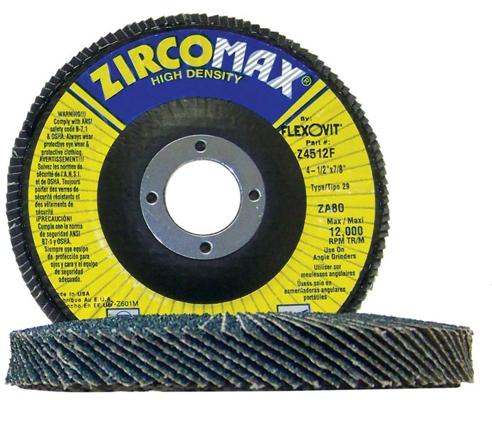 FLEXOVIT ZIRCOMAX HIGH DENSITY FLAP DISC - Hall of Fame Tool