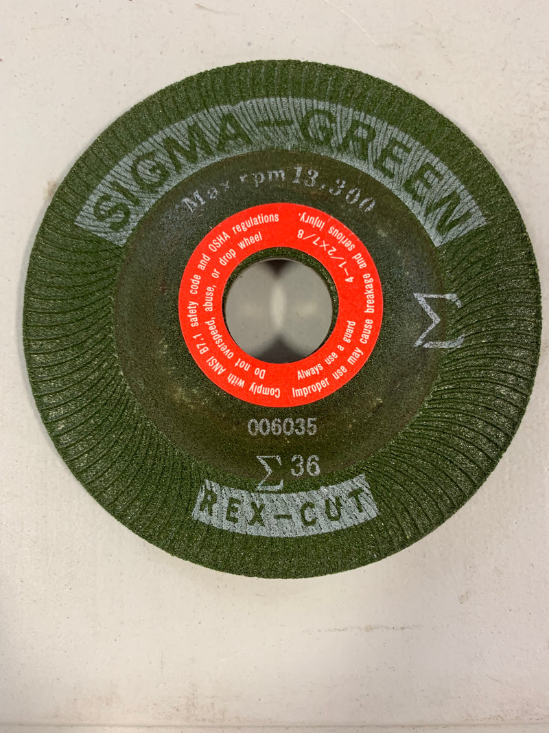 Rex-Cut Sigma Green Grinding wheel - Hall of Fame Tool